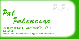 pal palencsar business card